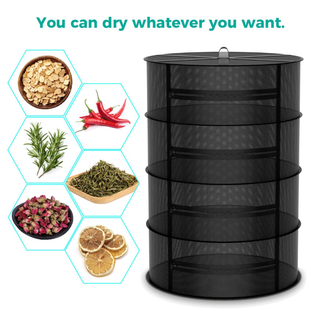 4-layer_herb_drying_rack_net_mesh - Botanik Led