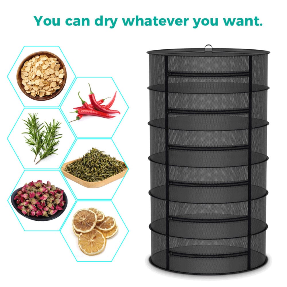 6-layer_herb_drying_rack_net_mesh - Botanik Led