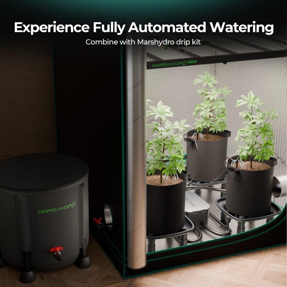 Mars Hydro Drenaj Sistemi ile Otomatik Sulama Kullanımı - Botanik Led Mars Hydro otomatik drenaj sistemi drip kit ile tam otomatik sulama ve drenaj çözümü
